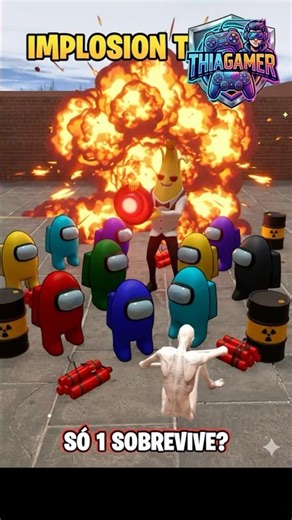 Explodi AMONG-US, mas o final deu errado... 🧨