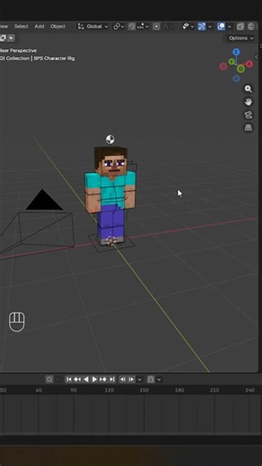 How to make a first-person POV camera in Blender easily #minecraftanimation