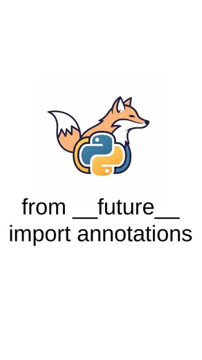 Python with Taha on Instagram: "The use or “from __future__ import annotations” in python. #python #pythonprogramming #tutorial #programming #coding"