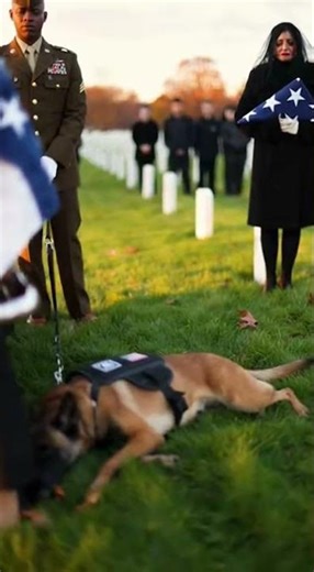 The K9 Walked to the Coffin… Then Everyone at the Funeral Started Crying 🇺🇸🐕‍🦺💔 #k9hero #dogloyalty