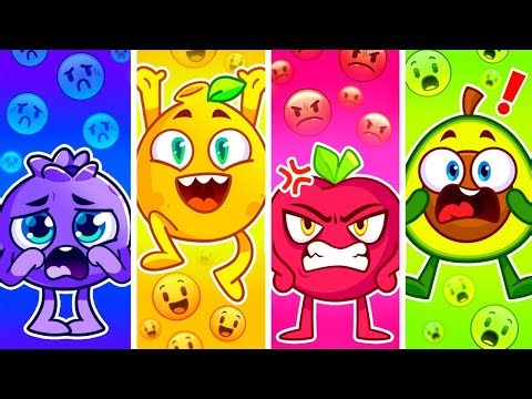 Feelings Song for Kids 😁😭😡 Sharing Emotions with Manners🎵 Pit & Penny Funny Stories 🥑