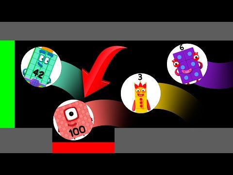 ⚡ IMPOSSIBLE COMEBACK! 50 Numberblocks Marble Race in Algodoo! Who will win?