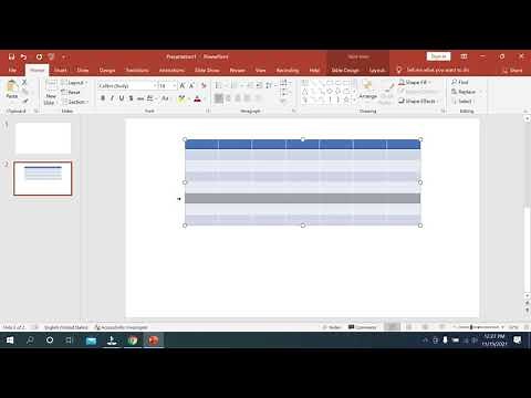 How to Delete or Remove Row and Columns in Powerpoint Table.