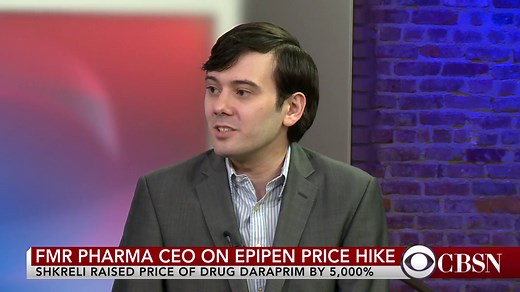 Martin Shkreli weighs in on the rising costs of EpiPens, fraud charges