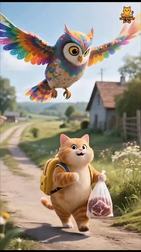 43K views · 18K reactions | The colored eagle stole the mutton from the orange cat 礪 #catstorytamil #shortsfeed #shorts #ai #catentertainment #trending | Cat Story Tamil | Facebook