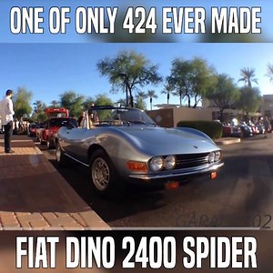 That's one beautiful Fiat Dino 2400 Spider! Built between 1966–1973 was fitted with either 2 or 2.4-litre V6 motor. Only 424 Spider variants were ever made 🎥 Man Garibay on YT | Classic Car Daily