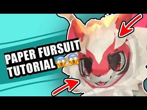 Paper fursuit head tutorial #paperfursuit #fursuit #furry #papercraft #diy #tutorial #fyp #viral