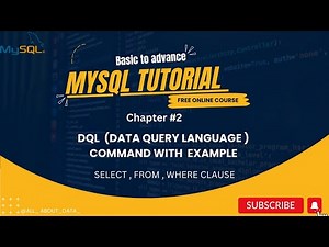 Chapter-2 : DQL(Data Query Language) command in SQL with example | MySQL Database