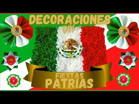 DIY: Mexican National Holidays Decorations // NATIONAL PARTIES DECORATIONS // Tricolor Flowers 🇲🇽