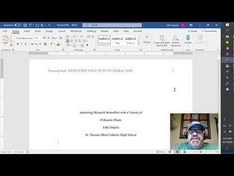 APA Cover Page lesson