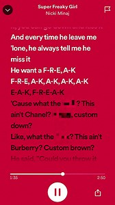 super freaky girl - nicki minaj #foryoupage #freak #trending #nickiminaj #edit #foryou #speedsongs #audioaccount #slay #UnlimitedHPInk #trend #edits #lyrics #sounds #fypシ #fyp #superfreakygirl #nicki #fy