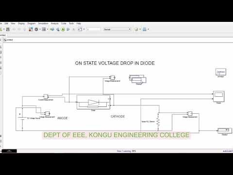 matlab simulation of voltage loss across diode