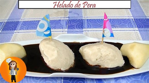 Helado de pera | Receta de cocina en familia
