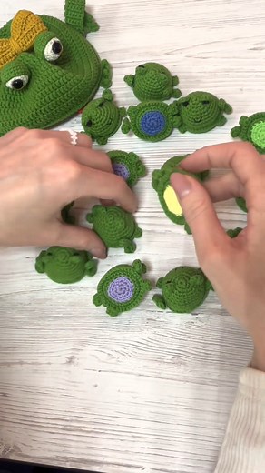 Crochet Frog Memory Game #Memory #Memorygame #crochet #educationcrochet #crochettoys #educational #education #educationtoys #amigurumi #handmade #frog #frogs #Handmade #yarnlove #crochet #cute #diy #crocheting #diy #handcrafted #learning #colors #toys #reels #reelsfb #frogcrochet #crochetforg | Crochet World