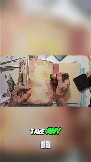 Vintage Paper Crafting: Transform Ugly Paper Into Something Cool! #shorts