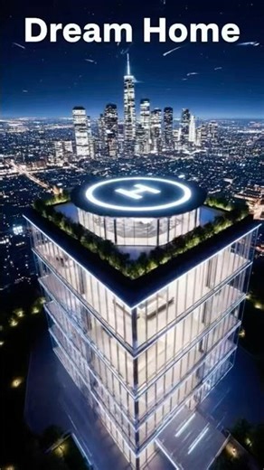 Dream Home-05| “This Glass Cube Mansion Looks UNREAL 😱🏙️” #shorts #ytshorts #dreamhome #usa