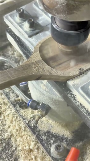 Trial operation of ble-head milling wood shovel processing#Juepin CNC#Numerical control