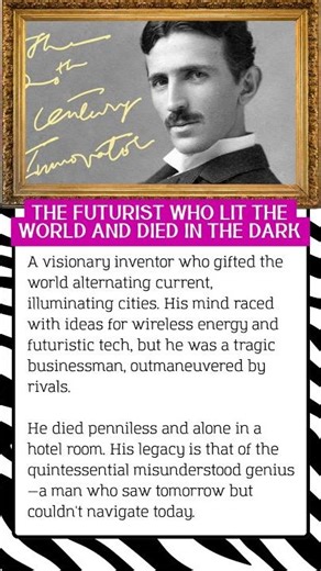 THE FUTURIST WHO LIT THE WORLD AND DIED IN THE DARK #biography #nikolatesla #tesla #history