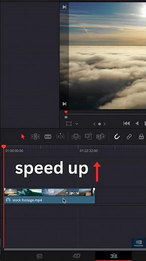 Instantly change Clip Speed | Davinci Resolve tutorial #davinciresolve #davinciresolvetutorial