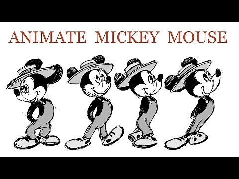 2d Animation Study -How to Animate Mickey Mouse