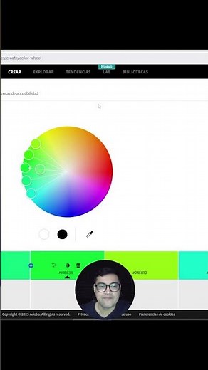 🖌️ Crea combinaciones de color fácil y sencillo desde Adobe Color | Gratis sin instalación
