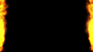 Fire Border on black background