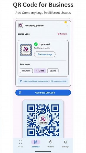 QR Code Scanner & Generator (https://play.google.com/store/apps/details?id=com.trident.qrscannerpro)