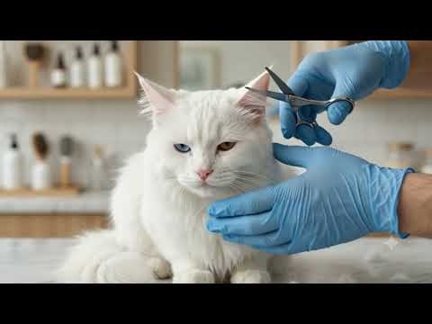Ultimate Cat Grooming ASMR: Turkish Angora Spa Day (Satisfying & Soothing)