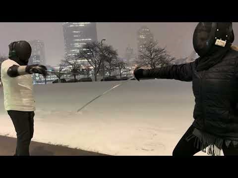 1,2,3 to wrist 🎯❄️ Sabre fencing lesson