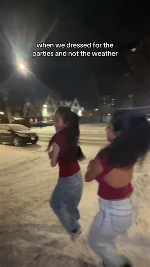 It was -13°C 🥶 @Preetika P #collegelife #fyp | College Party Outfits