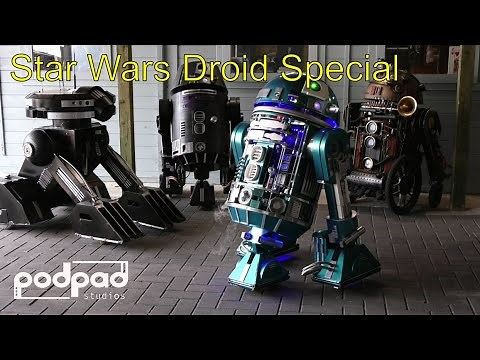 Building Astromech droids. T3-M4. R6. R2-D2. GNK Gonk Droid Star Wars Droid Special. Podpadstudios.
