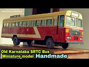 OLD KARNATAKA SRTC BUS MINIATURE WORK