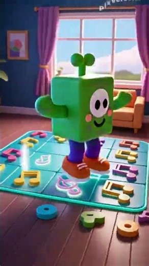 Blocksy’s Music Floor☄️💽 #cartoon #animation #cars #ai #baby #music