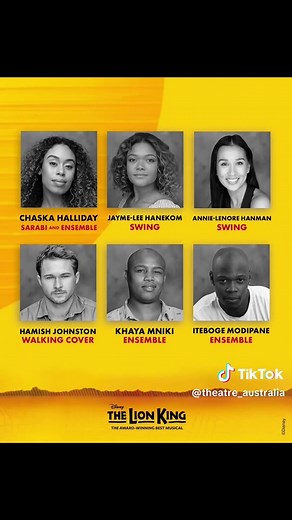 The Lion King Australian Tour 2026 Cast Announcement
