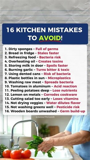 16 Kitchen Mistakes Seniors Must Avoid After 60