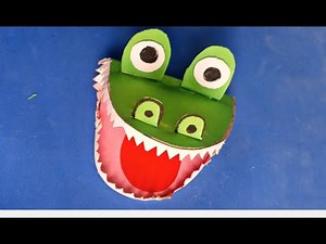 DIY Paper Crocodile puppet | Easy Craft idea | Paper moving Toys