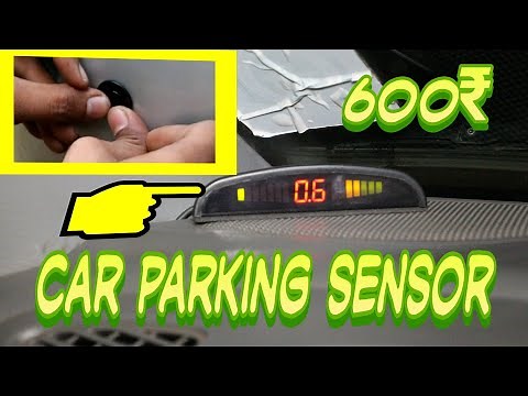 Car reverse parking sensor installation