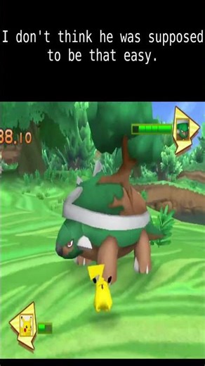 I don't think he was supposed to be that easy. #pokepark #pokemon #torterra