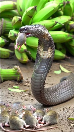 Cobra Hunting Baby Rats in Tropical Jungle