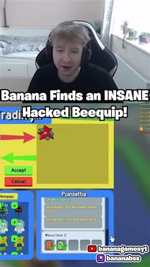 Banana Finds An INSANE HIGH STAT RED HIVE BEEQUIP! (Bee Swarm Simulator)