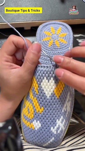 Woolen Slippers Making Process In Easy #crochet #worldtailor #knitting #handmade