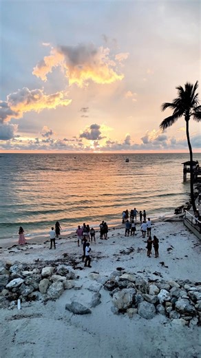 Take in this view right from your beachside table at COVE Kitchen bar on our waterfront patio overlooking Tiki Beach. 🌅 Fresh seafood 🍤, flavorful steaks 🥩, and delicious desserts 🍰 — all topped off with a signature drink menu. Bring the family, catch up with friends, or have a romantic date night at COVE. 📍Check hours, view menus, or make a reservation for breakfast, brunch, or dinner at shephards.com/dining/cove-kitchen-bar. #clearwaterbeach #florida #tampabay | Shephard's Beach Resort