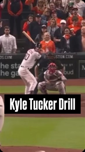Listen to @the_baseball_lab explain the Kyle Tucker destination cue of turning towards home plate to celebrate a home run💣 Do you overrotate, struggle with the low and outside pitch, and hit a lot of foul home runs? Try this drill to recalibrate your direction 👊 #baseball #baseballtraining #hittingdrills #the108way #explorepage | 108 Performance