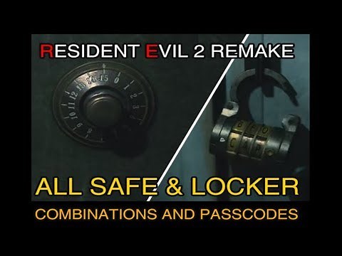 RE2: HOW TO UNLOCK SAFE & LOCKERS ALL COMBINATIONS WITH PASS CODES | RESIDENT EVIL 2 REMAKE 2019