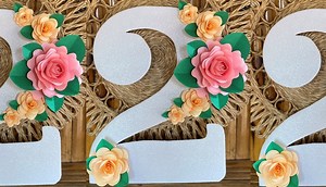 DIY Paper Flowers Floral "Number 2" for Baby's 2nd Birthday Backdrop / Standee Title: What You Want Artist: Julia Gartha Link: https://business.facebook.com/creatorstudio/?tab=fm_sound_collection&sound_collection_tab=sound_tracks&reference=artist_attr&asset_id=629030171937301 | Adela E