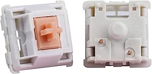 Holy Panda Mechanical Keyboard Switch, 3Pin, 67g Extended Spring, Enhance Tactile Plate Mounted MX Switch(70 Pack)