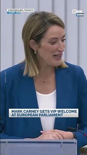 Canada PM Mark Carney Gets VIP Welcome At European Parliament In Strasbourg