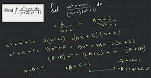 Find \int \frac{x^{2} x 1 d x}{(x 2)\left(x^{2} 1\right)}... | Filo