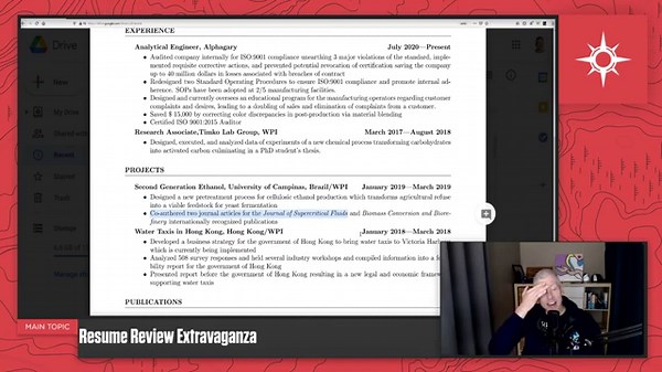 Real Resume Review Quality Assurance, Chemical Engineer