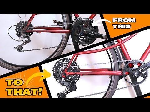 Upgrade your old gears to 1x drivetrain: 3x8 to 1x10 Shimano Cues Drivetrain Conversion!
